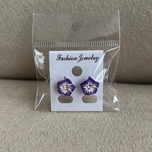New Hawaiian Plumeria Earrings for Pierced Ears